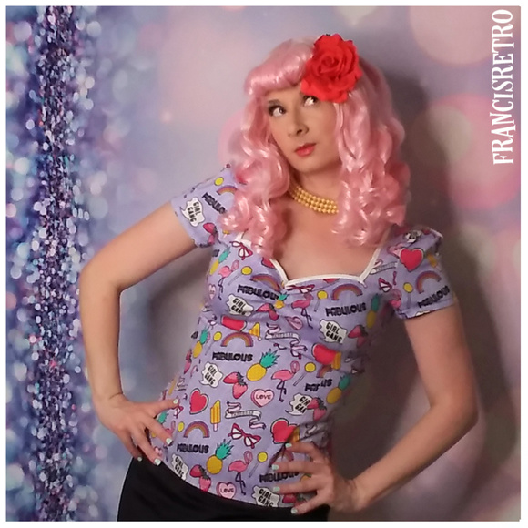 🌈Collectif Fun Yas! sweets Heart Strawberry Retro - Picture 7 of 10